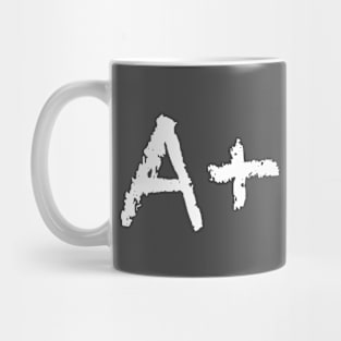 A+ (A plus) School Grade Chalkboard Style Mug